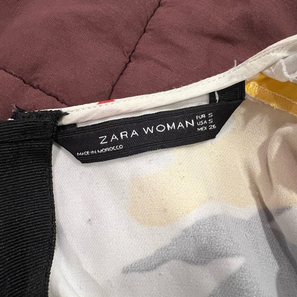 Zara Woman Women's Multi Color Abstract Paint Splatter dress Size S - Picture 5 of 5